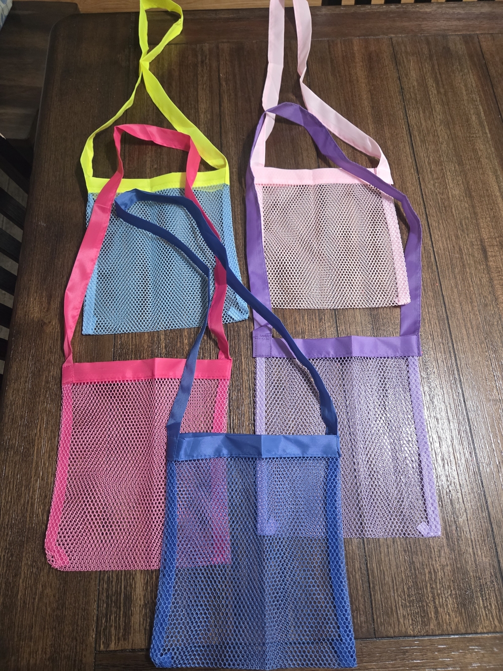 Mesh Crossbody Bags Set Of 5